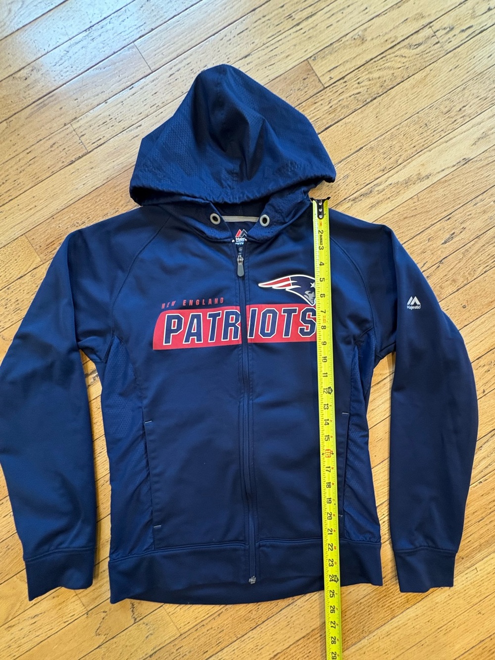 Majestic New England Patriots Navy and Red Thermabase Pullover